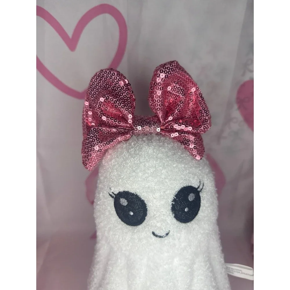 Coquette Pink Bow Ghost